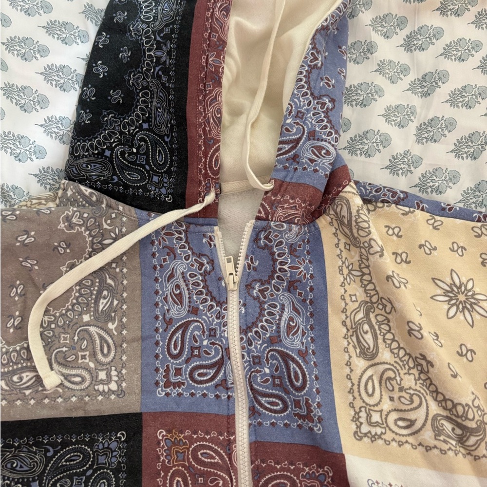 Forever 21 Multicolor Patchwork Hoodie - image 3